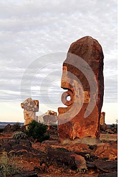 Desert sculptures photo