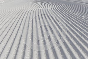 Desert ski slope in winter time