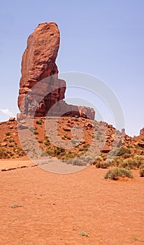 Desert southwest of the USA. Majestic cliffs in the picturesque Monument Valley, Arizona