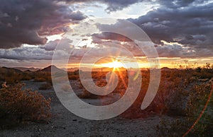 Desert Sunset in Arizona