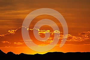 Desert sunset, Namibia