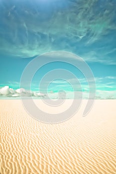 Desert and surreal clouds