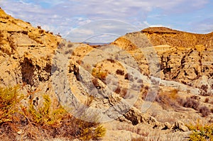 Desert of Tabernas, in Almeria, Spain photo