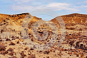 Desert of Tabernas, in Almeria, Spain photo