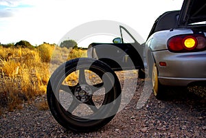 Desert Tyre Blowout