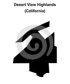 Desert View Highlands outline map