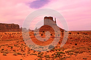 Desert view in Monument Valley, Utah, USA