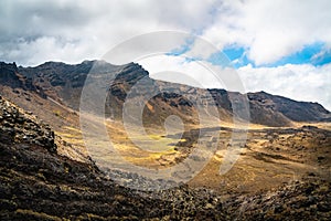 Desert volcanic scenery along the Tongariro Northern Circuit, New Zealand