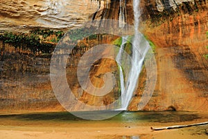 Escalante National Monument, Utah, Southwest Desert Waterfall at Lower Calf Creek Falls, USA photo