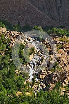 Desert waterfalls of the Pamir