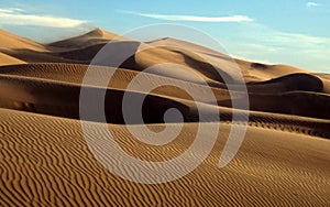 Desert Windswept Sand Dunes Patterns