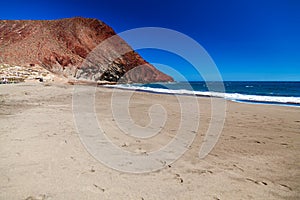 Deserted beach Playa de la Tejita photo