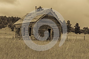 Deserted cabin South Dakota