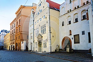 Deserted city street. Europe