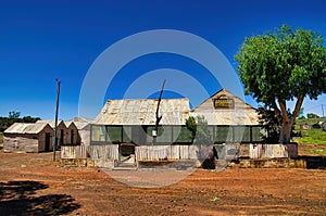 Deserted hotel for goldminers in the Australian dersert