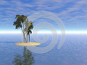 Deserted island Illustration