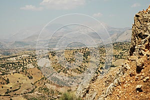 Deserted landscape in Kurdistan, East Turkey photo