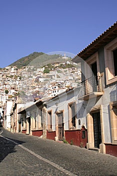 Street in taxco guerrero, mexico photo