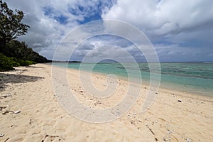 Deserted Riambel Beach. Riambel on the south coast near Surinam, Mauritius