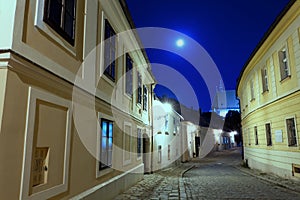 Deserted street of Bratislava