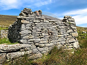 Deserted Village, Achill Island, county Mayo, Ireland