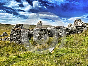 Deserted Village, Achill Island, county Mayo, Ireland