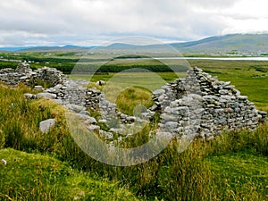 The deserted village at Slievemore, Achill, Mayo, Ireland