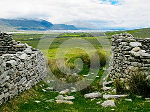 The deserted village at Slievemore, Achill, Mayo, Ireland