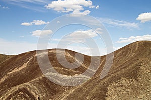 Desertic hills landscape, Mangystau region, Kazakhstan