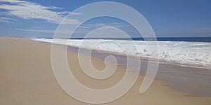 Deserto and empty beach on Portugal