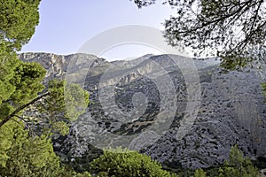 Desfiladero de los Gaitanes in the Sierra de Ardales, Malaga, Andalucia, Spain photo