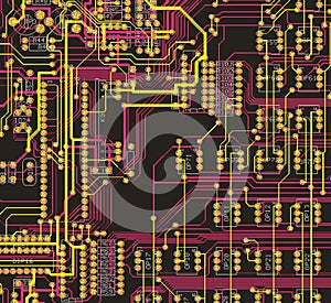 The desgn printed circuit board photo