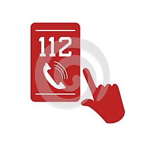 Design of 112 call icon