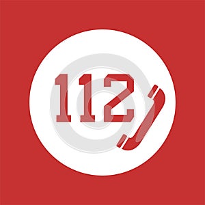 Design of 112 emergency icon