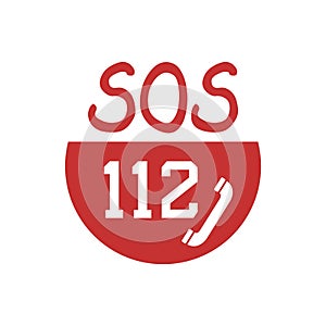 Design of 112 emergency icon