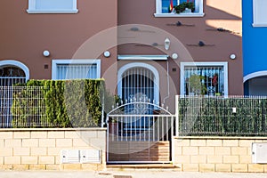 Design, architecture and building concept - The entrance gate of the house