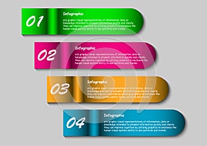 Download infograph 4 element vector design
