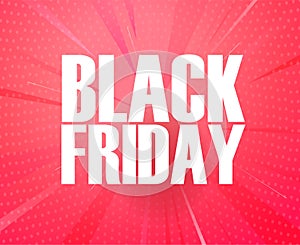 Design Black Friday day 29 November Holiday abstract Vector Pink photo