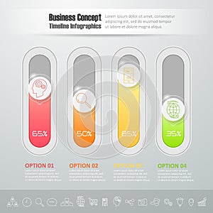 Design botton slide, Modern infographic template.