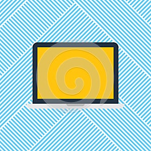 Design business concept Empty copy space modern abstract background Laptop Monitor Personal Computer Device Tablet Blank