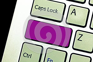 Design business concept Empty template copy space text for Ad website isolated Keyboard key Intention to create computer