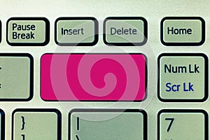 Design business concept Empty template copy space text for Ad website  Keyboard key Intention to create computer