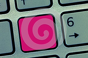 Design business concept Empty template copy space text for Ad website  Keyboard key Intention to create computer