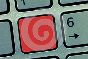Design business concept Empty template copy space text for Ad website  Keyboard key Intention to create computer