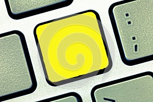 Design business concept Empty template copy space text for Ad website  Keyboard key Intention to create computer