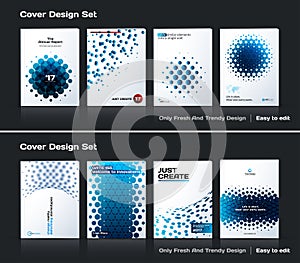 Design of business vector template, abstract brochure