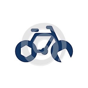 Bike Repair Logo Icon Design