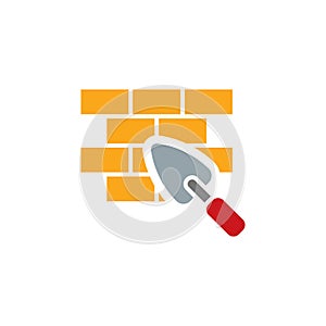 Brick Construction Logo Icon Design