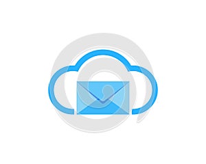 Cloud Mail Logo Icon Design