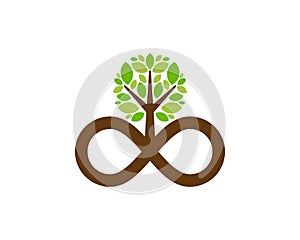 Infinity Tree Logo Icon Design